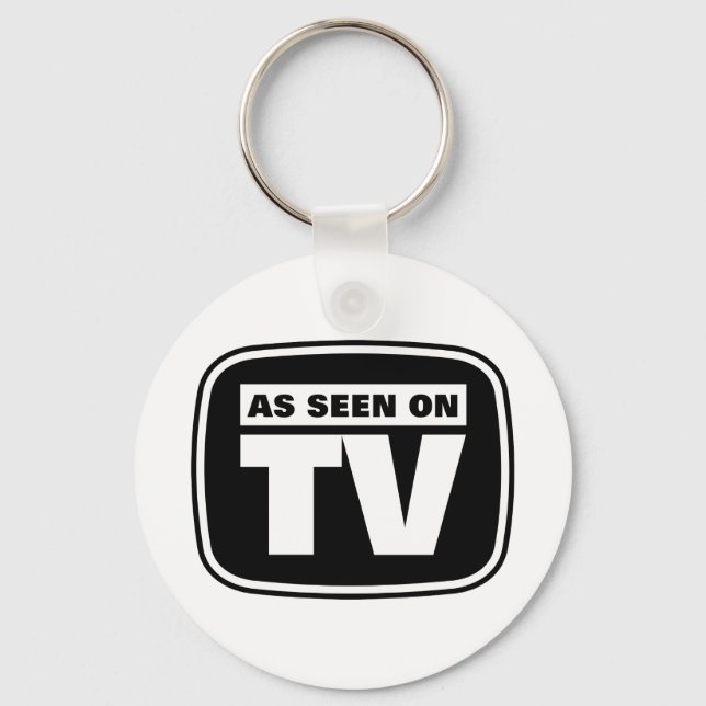 As Seen on TV - Black and White Keychain (Front)