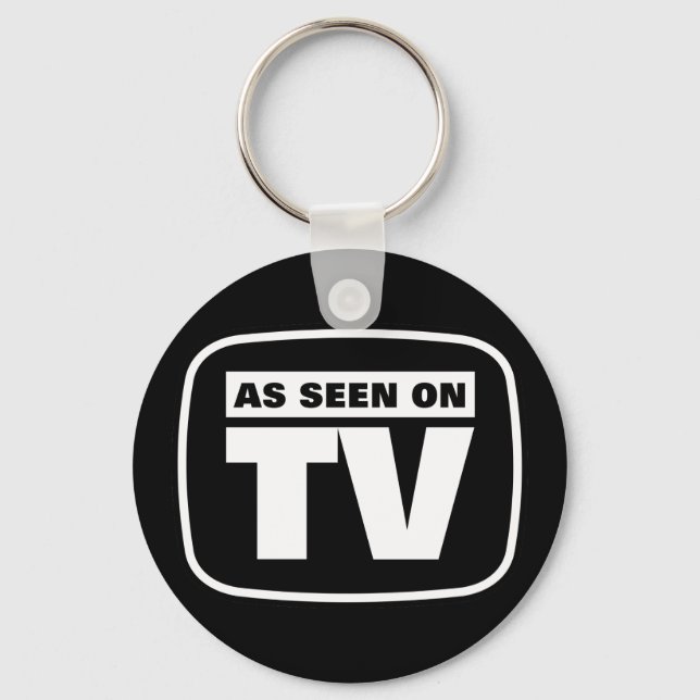 As Seen on TV - Black and White Keychain (Front)