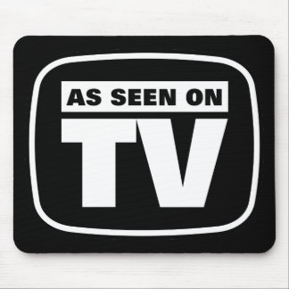 As Seen on TV - Black and White Mouse Pad