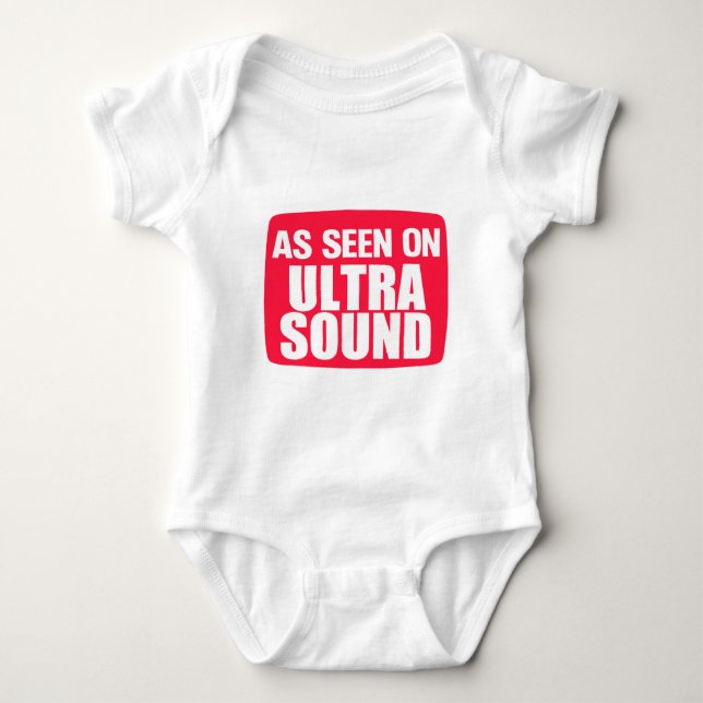 As Seen on Ultrasound Baby Bodysuit (Front)
