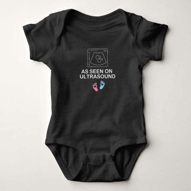 As Seen on ultrasound,baby Gift original baby, new Baby Bodysuit (Front)
