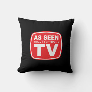 As Seen Watching TV Throw Pillow