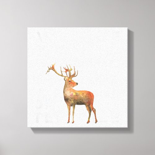 As the Deer Hymn Watercolor Deer Scripture Canvas