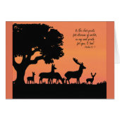 As the deer pants for water Parakaleo note card (Front Horizontal)