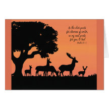 As the deer pants for water Parakaleo note card