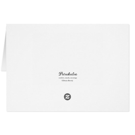 As the deer pants for water Parakaleo note card (Back Horizontal)