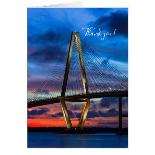 As The Lights Come On Thank You Card