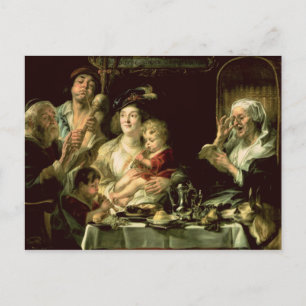 As the Old Sing, so the Young Pipe, 1638 Postcard