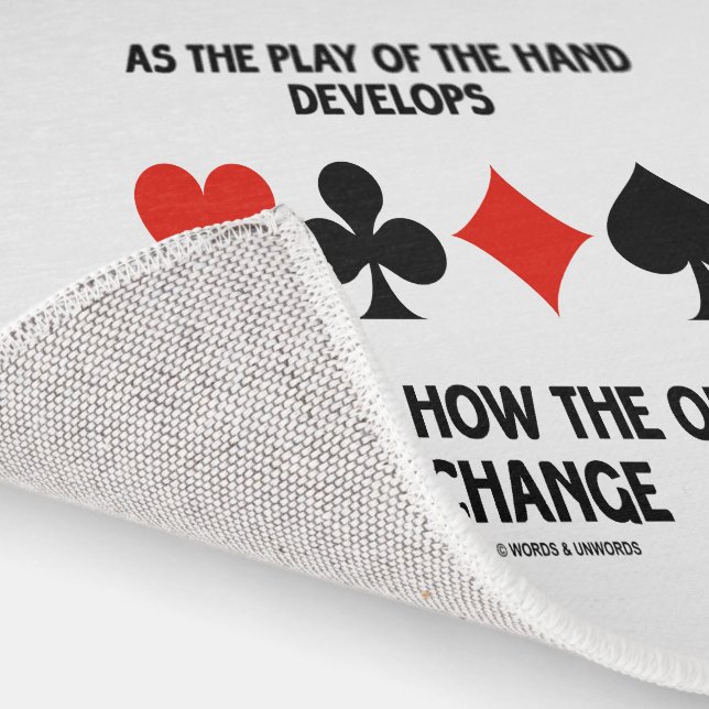 As The Play Of The Hand Develops Watch How Odds Rug (Indoor)