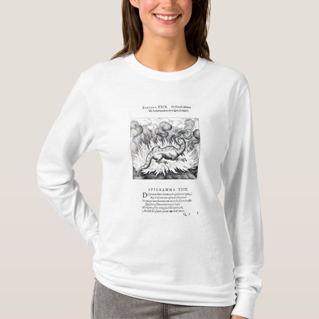 As the Salamander lives in fire T-Shirt (Front)