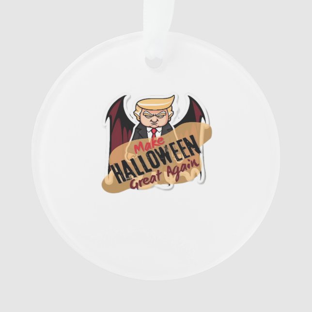 As Vampire - Make Halloween Great Again. Classic Ornament (Front)