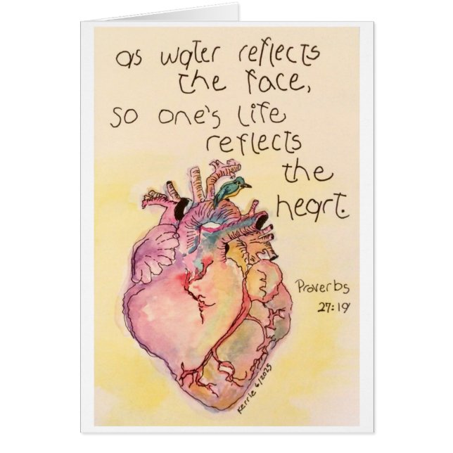 As Water Reflects the Face Cards (Front)