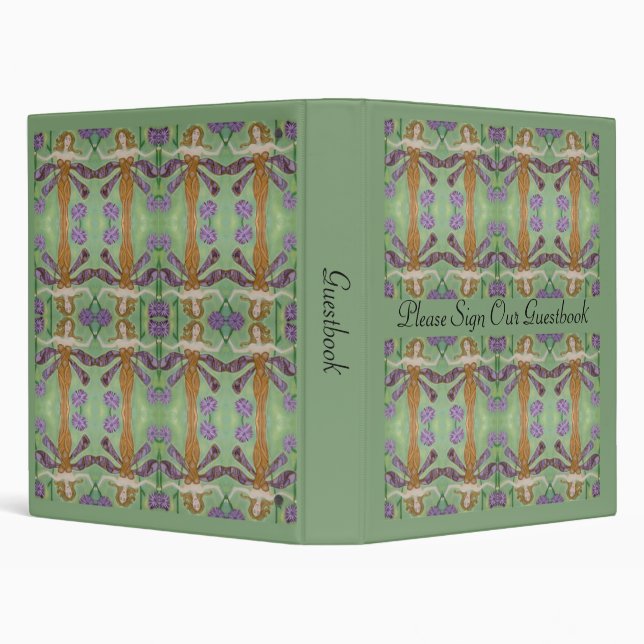 As Wise As The Dragonflies Guestbook Binder (Background)