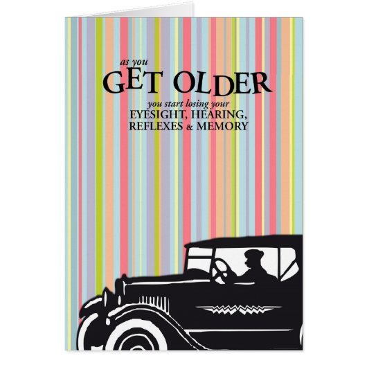 As You Get Older Cards (Front)