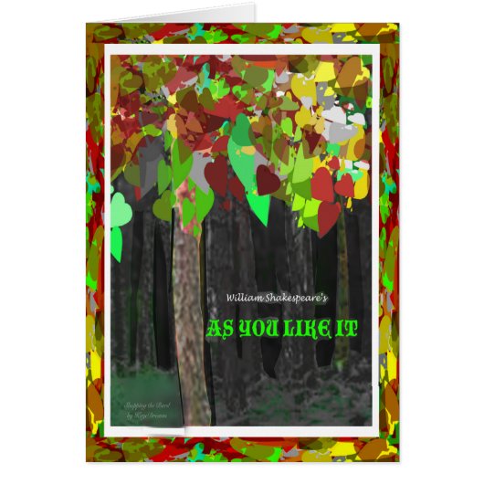 As You Like It Cards (Front)