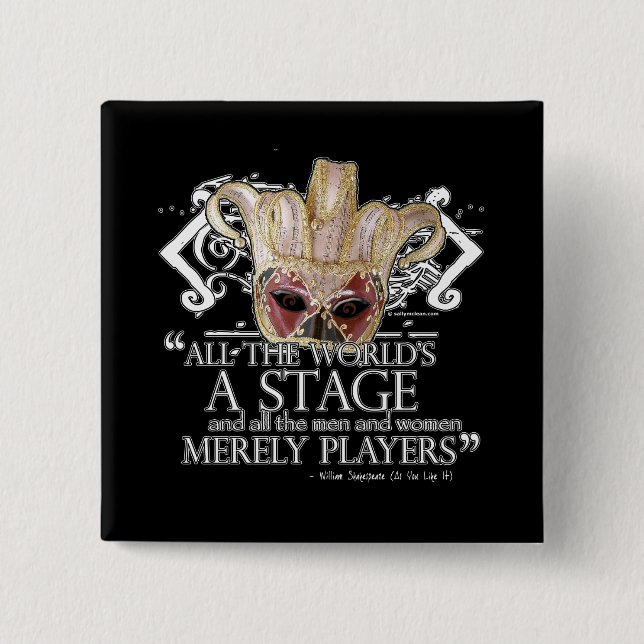 As You Like It Quote Button (Front)