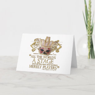 As You Like It Stage Quote (Gold Version) Card