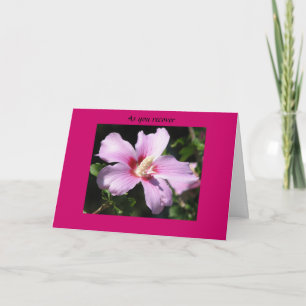 As you recover card