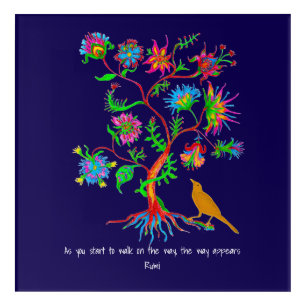 As you start to walk on the way, the way appears. acrylic print