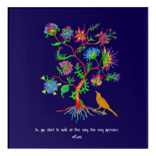 As you start to walk on the way, the way appears. acrylic print
