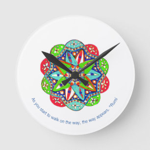 As you start to walk on the way, the way appears. round clock
