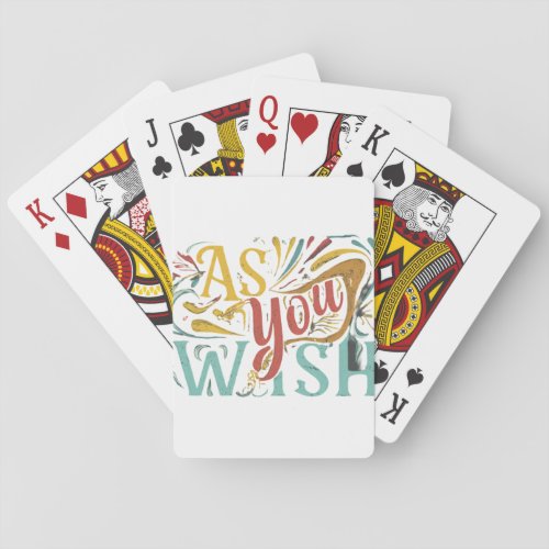 as you wish playing cards