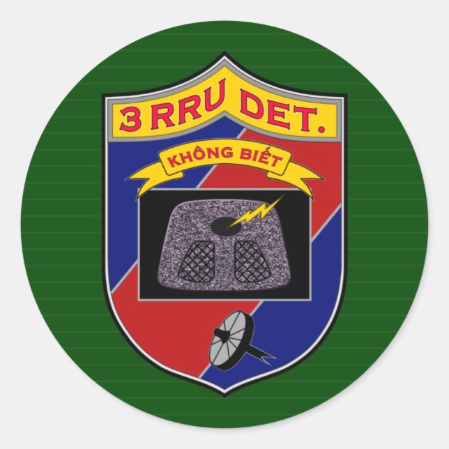 ASA 3RRU s Classic Round Sticker (Front)