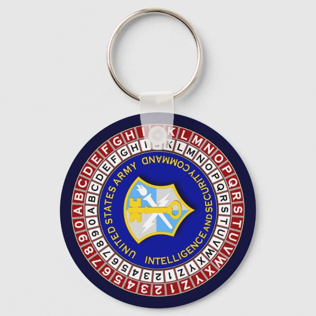 ASA Cipher Wheel 3 Keychain (Front)