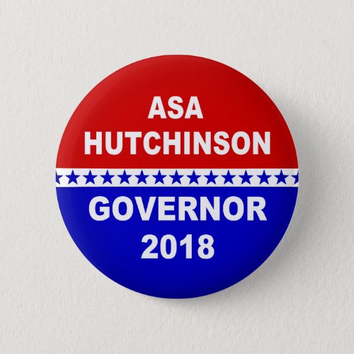Asa Hutchinson Arkansas Governor 2018 Button
