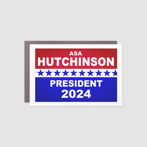 Asa Hutchinson President 2024 Car Magnet