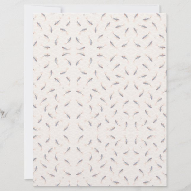 Asagi Koi Pale Blue Gray Pond Pattern (Front)