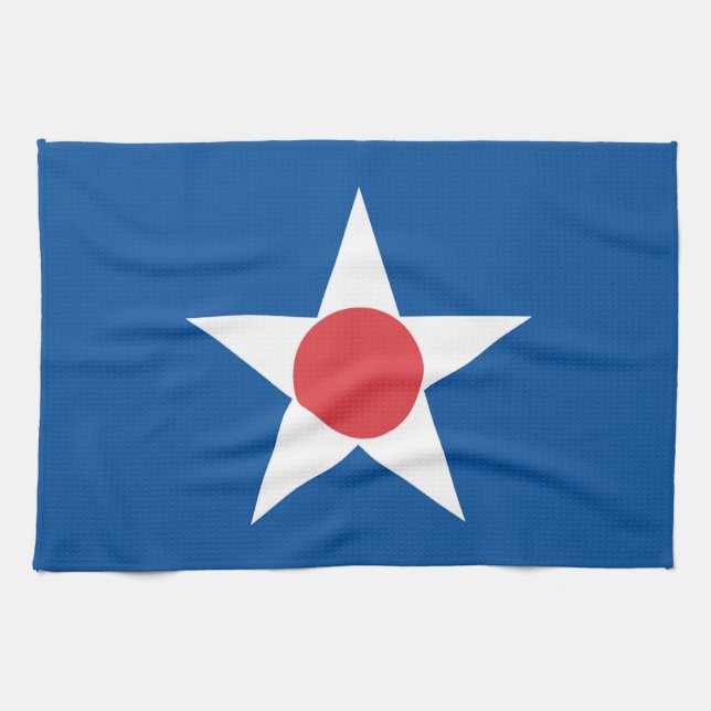 Asahikawa city flag Hokkaido prefecture japan symb Kitchen Towel (Horizontal)