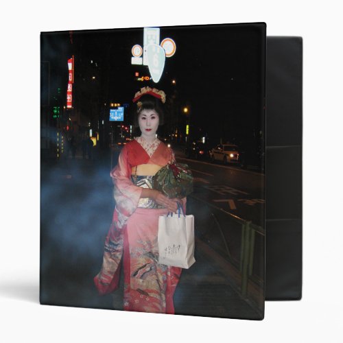 Asakusa Geisha Neo Tokyo 3 Ring Binder