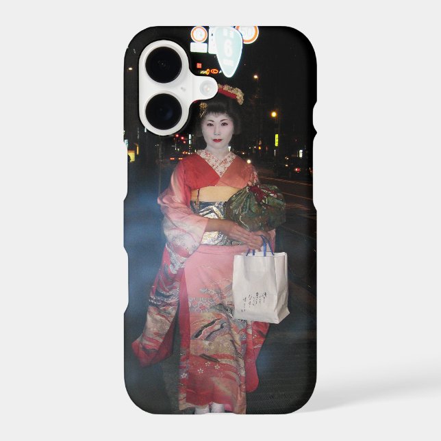 Asakusa Geisha Neo Tokyo Case-Mate iPhone Case (Back)