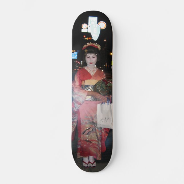 Asakusa Geisha Neo Tokyo Skateboard Deck (Front)