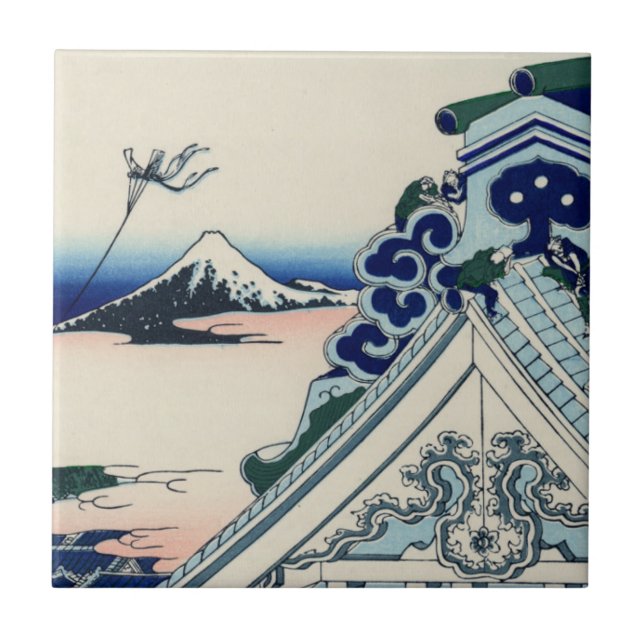 Asakusa Honganji Temple in the Eastern Capital Ceramic Tile (Front)