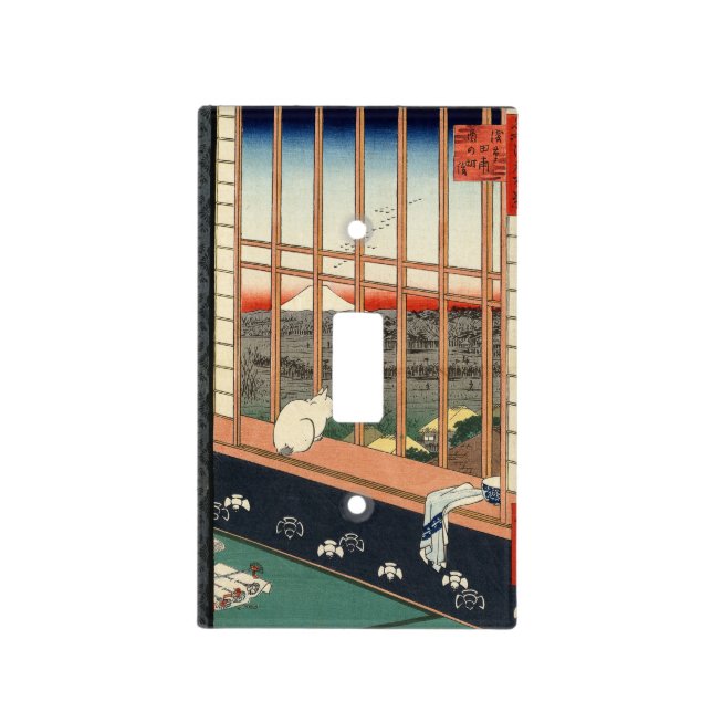 Asakusa Ricefields and Torinomachi Festival. Light Switch Cover (Front)