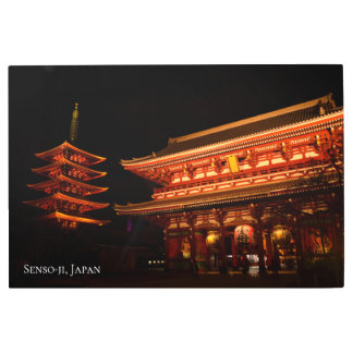 Asakusa Sensoji Temple Japan Travel Landscape Metal Print