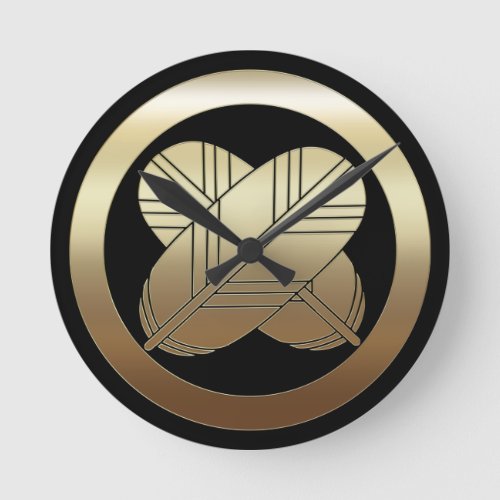 asano kamon family crest clock