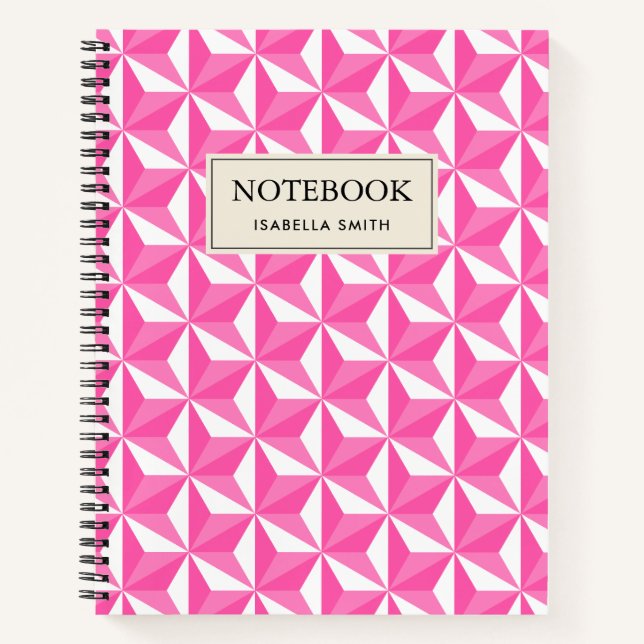 Asanoha motive Sakura model Notebook (Front)