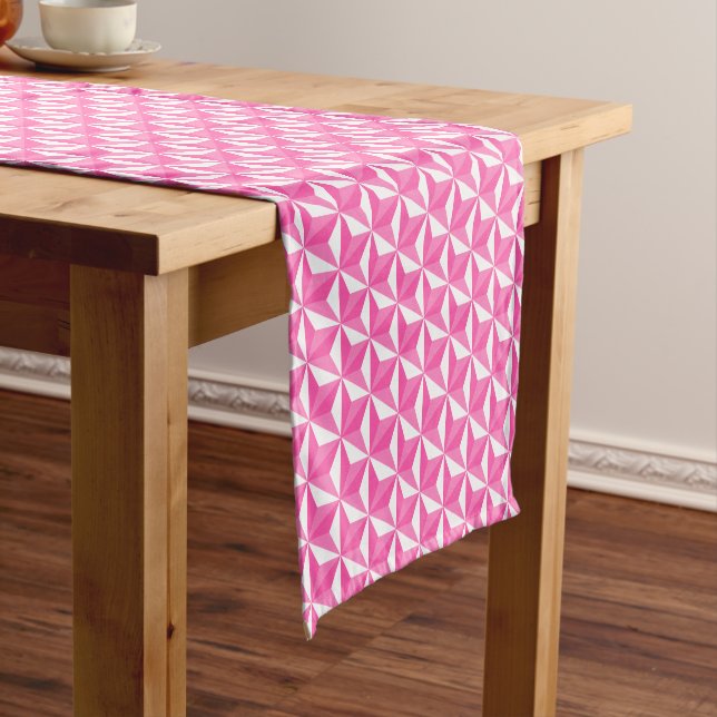 Asanoha motive Sakura model Short Table Runner (In Situ)