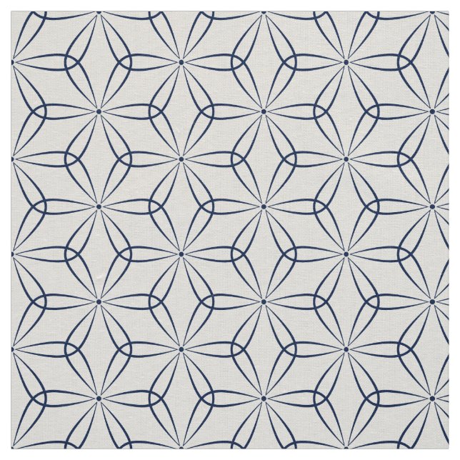 Asanoha Style 02 - Dark Blue Indigo 001744 Fabric (Swatch)