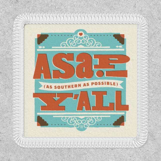 ASAP | As Southern As Possible Y'ALL Patch (Front)