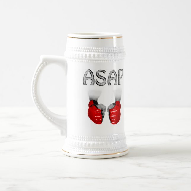 ASAP MMA Gloves red Beer Stein (Left)