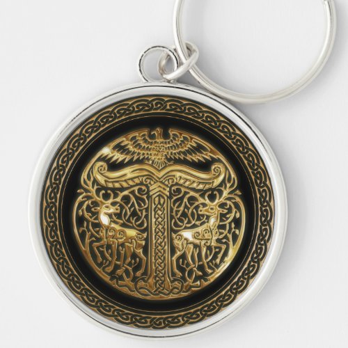 Asatru Irminsul Keychain