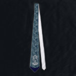 Asatru Symbolism Tie<br><div class="desc">This tie features a distinctive hammer of Thor symbol over a background of subtle Fylfots from Norse antiquity.</div>