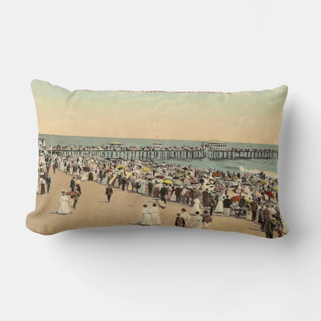 Asbury Avenue, Asbury Park, New Jersey Lumbar Pillow (Front)