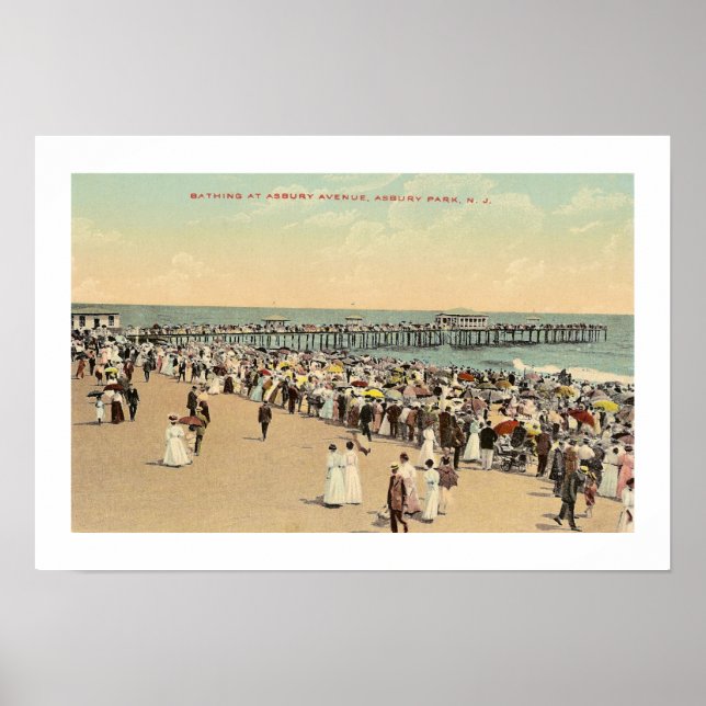 Asbury Avenue, Asbury Park, New Jersey Poster (Front)