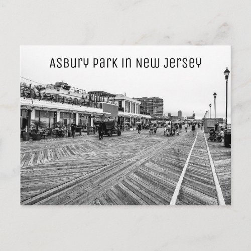 Asbury Park Beach in New Jersey Postcard