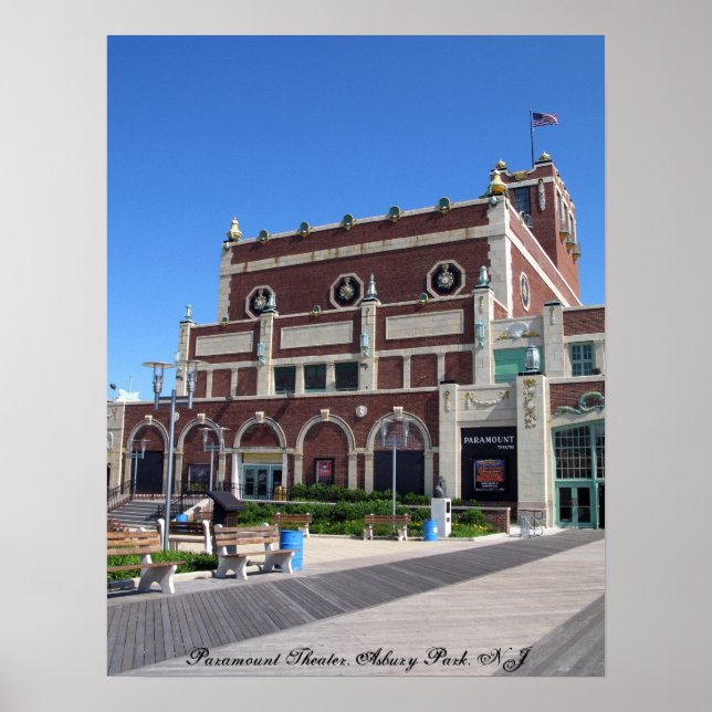 Asbury Park Boardwalk Paramount Theatre Poster (Front)